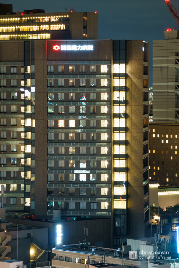 Exterior view of Kansai Electric Power Hospital (関西電力病院)