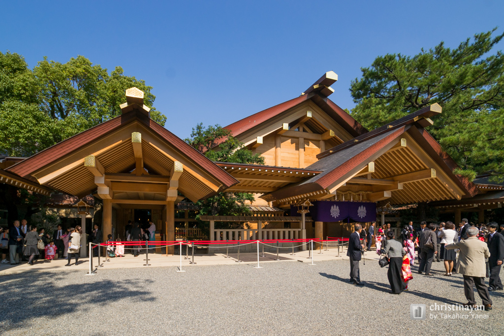 Exterior view of Atsutajingu Shrine, Kaguraden (熱田神宮　神楽殿)