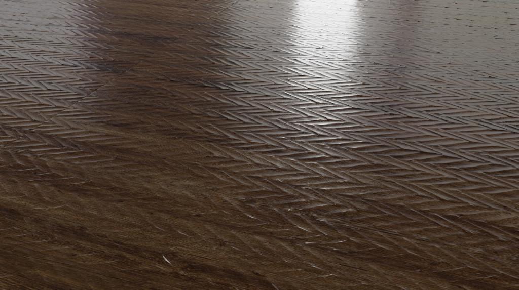 Naguri flooring (なぐり加工の床) - experimental part 7 Karimata (かりまた)