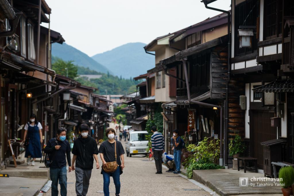 Landscape view of Naraijuku (奈良井宿)