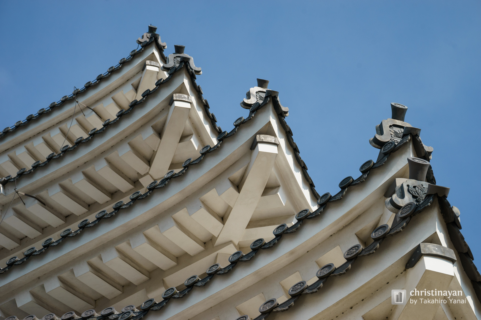 Exterior view of Himejijo Castle (姫路城)