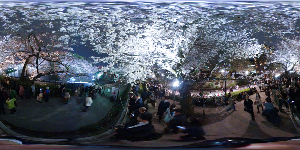 Chidorigafuchi in equirectangular (千鳥ヶ淵公園)