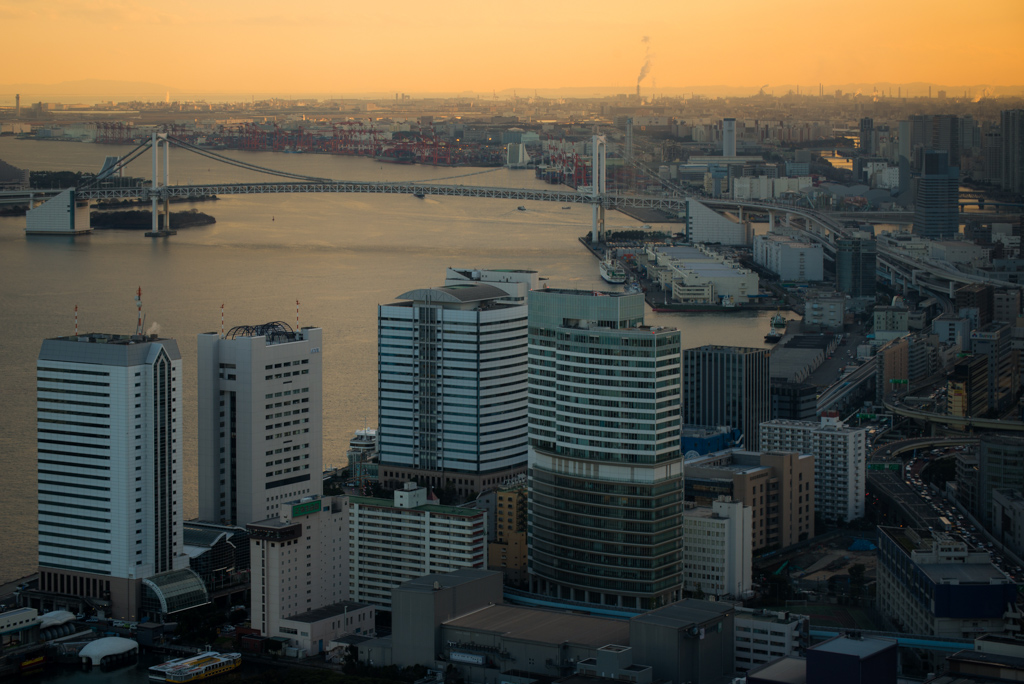 Rainbow Bridge in the evening (レインボーブリッジ)