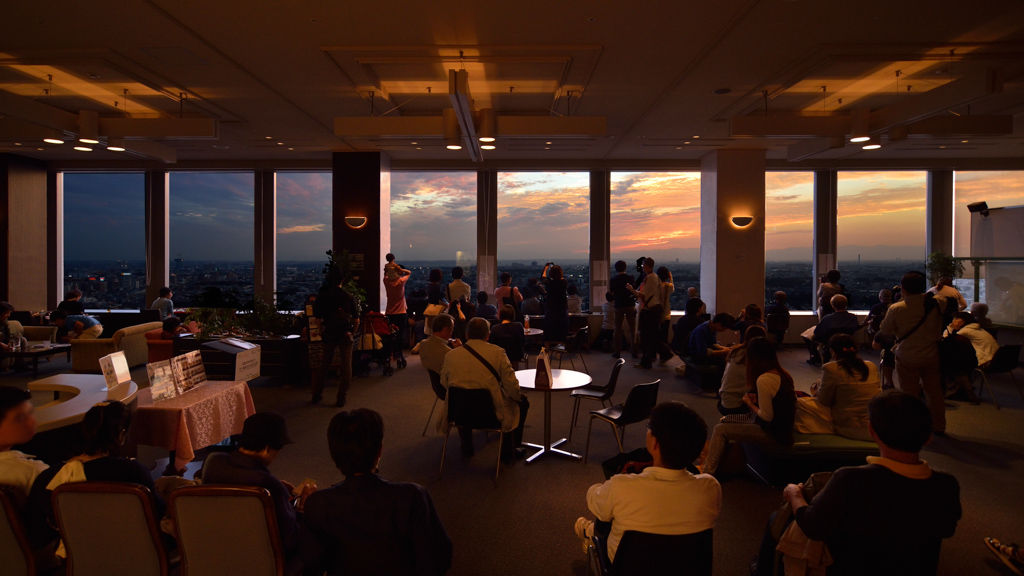 Setagaya evening (世田谷区の夕日)