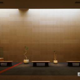 Indoor view of Nara Prefectural Convention Center (奈良県コンベンションセンター)