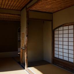 Indoor view of Tohjiin Temple, Seirentei (等持院　清漣亭)