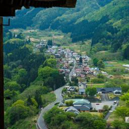 Exterior view of Rissyakuji Temple (宝珠山　阿所川院　立石寺)