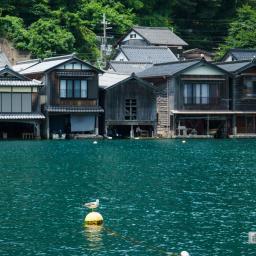 Exterior view of Ine no Funaya (伊根の舟屋)