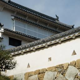 Exterior view of Himejijo Castle (姫路城)