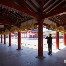 Exterior view of Shitennoji Temple (四天王寺)