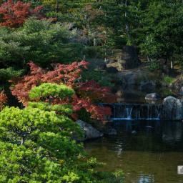 Exterior view of Expo 70 Commemoration Park, Japanese garden (日本万国博覧会記念公園　日本庭園)