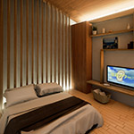 Modern Japanese bed room (和モダンっぽい寝室)