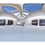 Renewal Room B, Photo VR Gallery on the web in  equirectangular (ネットVR写真展のスペースBの改築)